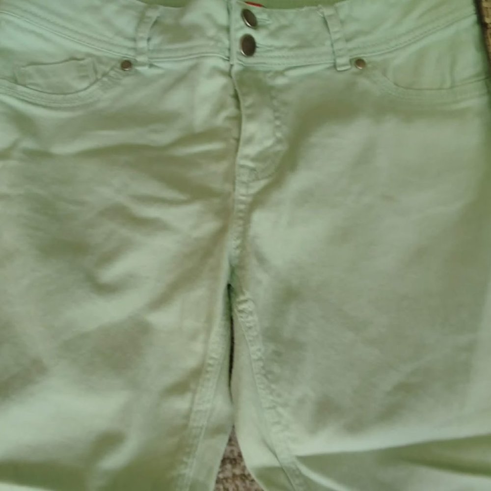 Elle Mint Green Blue Jeans Size 10- NWOT